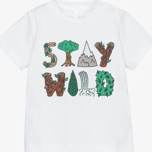 NWT Stella McCartney Kids Stay Wild Nature Print Short Sleeve Tee